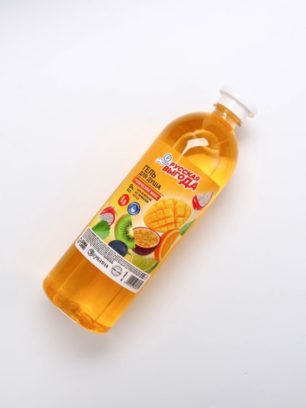 Русская Выгода Гель для душа тропический микс, 1000 мл