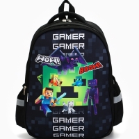 Рюкзак каркасный ArtFox STUDY, 39х30х14 см, унив "Пиксели"