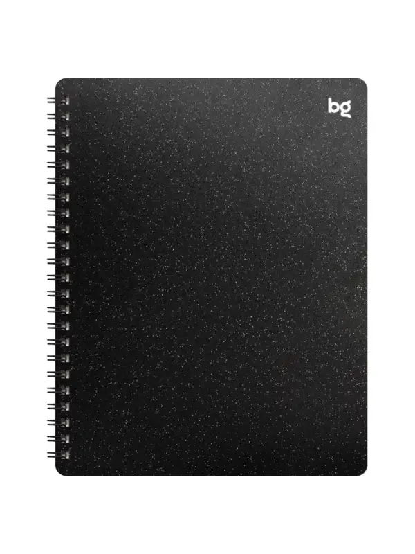 Тетрадь на гребне A5 48л кл BG Glitter пласт обл, офсет
