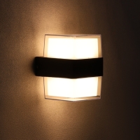 Светильник фасадный &laquo;Гранд двойной&raquo;, FSD-083, 10 Вт, 3000К, IP65, 220 В, металл, черный