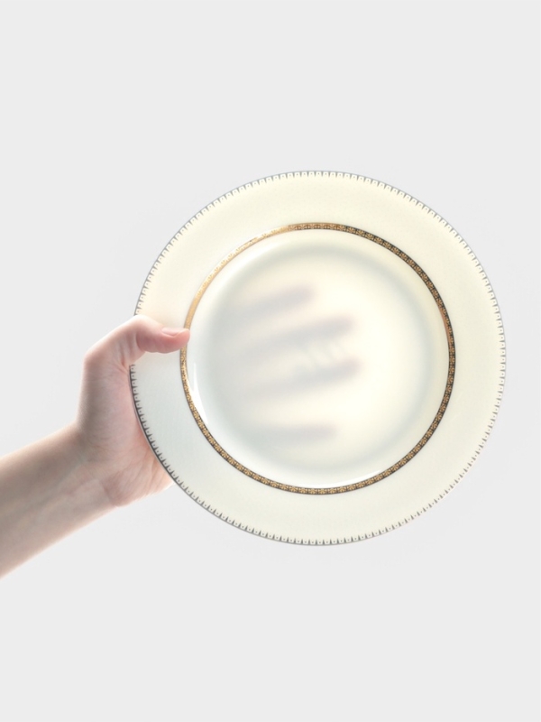 Тарелки WY Grace, d=20.5 см, набор 2 шт., фарфор, белые