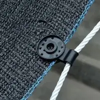 Клипса садовая &laquo;Люверс&raquo;, для крепления затеняющей сетки, пластиковая, чёрная