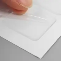 Стикеры эпоксидные прозрачные заготовки 3D 100 шт 3 х 3 см