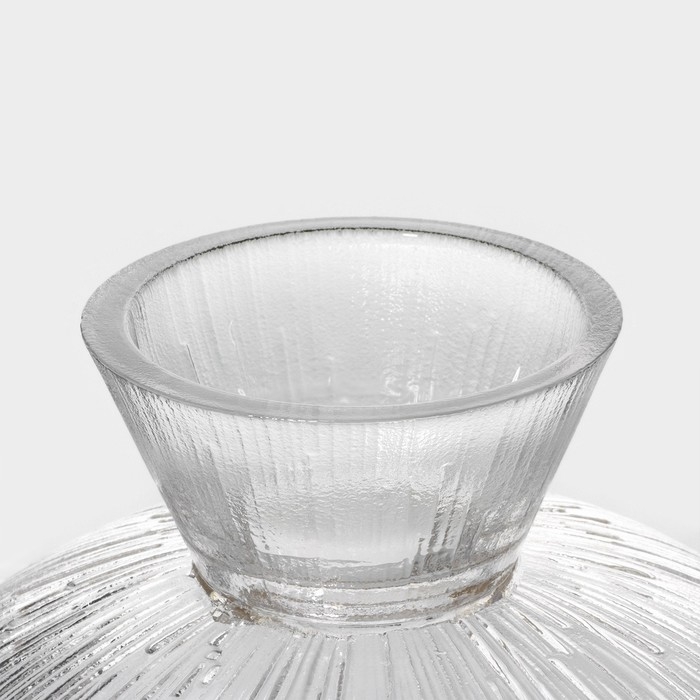 Ваза из стекла для фруктов &laquo;Фейерверк&raquo;, 630 мл, 18&times;9 см, цвет прозрачный