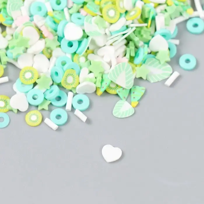 Декор для творчества пластик "Зелёная свежесть" 20 гр