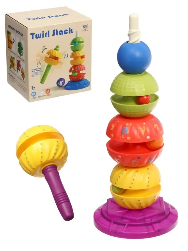 Развивающая пирамидка "Закрути шарик" 37см