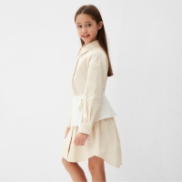 Юбка(баска) для девочки MINAKU: PartyDress, цвет белый, рост 128 см