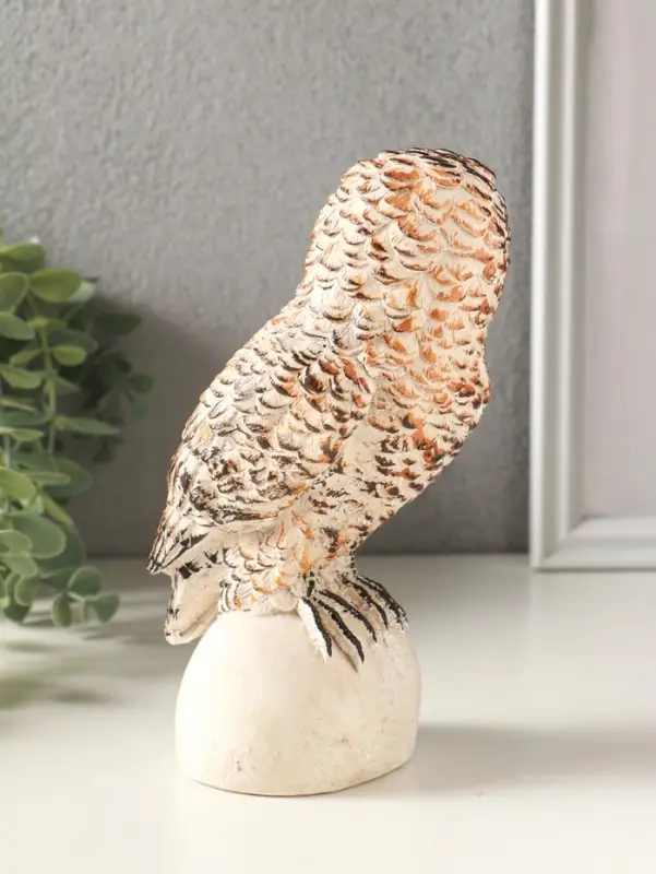 Фигурка гипс &laquo;Сова на камне&raquo;, 18&times;10 см, мультиколор