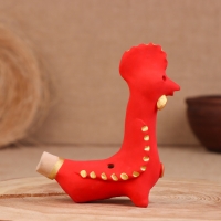 Абашевская игрушка "Петушок-форсун", 11х5х12 см, Кукушкин И.И. Абашевская игрушка "Петушок-форсун", 11х5х12 см, Кукушкин И.И.