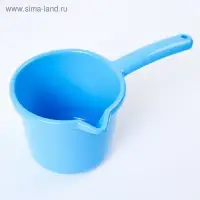 Ковш пластиковый для купания и мытья головы,банный ковшик, 1,3 л., цвет МИКС