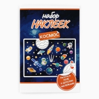 Наклейки детские c раскраской &laquo;Космос&raquo;, 44 шт, 14.5 х 21 см