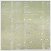 Пленка для цветов матовая &laquo;Новости Love&raquo;,зеленый чай/лимонный крем, 60&times;60 см