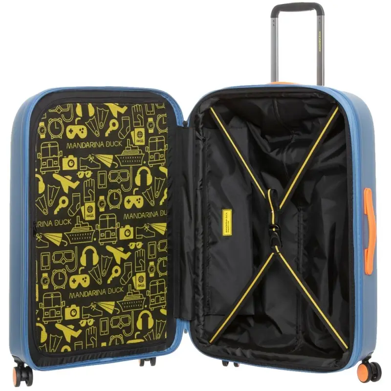 Чемодан Logoduck L, джинсовый