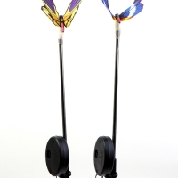 Штекер с подсветкой "Бабочка Адриа" синяя, 12х70см Штекер с подсветкой "Бабочка Адриа" синяя, 12х70см