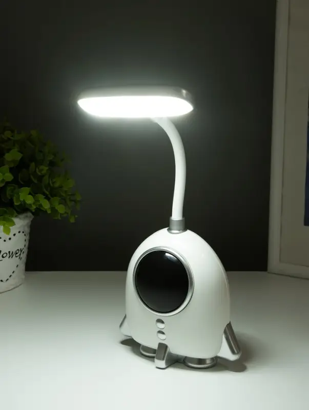 Ночник карандашница "Ракета" 6хLED 3Вт 5V USB АКБ 2 режима 7х11х27 см