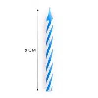 Свечи в торт &laquo;Спираль&raquo;, 8 см, классические, микс