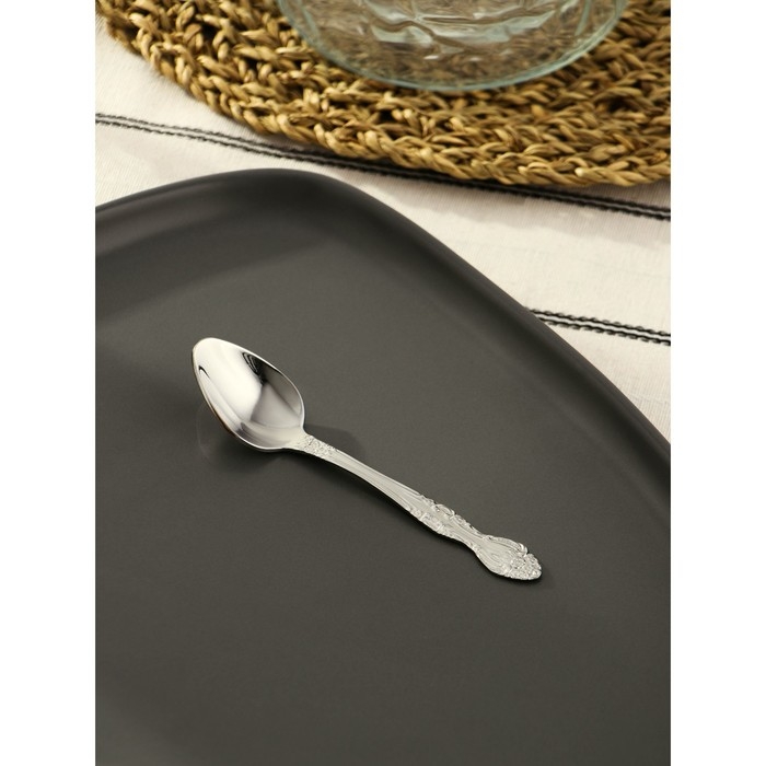 Ложка кофейная &laquo;Тройка&raquo;, h=11,5 см, толщина 1,5 мм