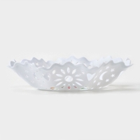 Ваза для хлеба и фруктов &laquo;Кубань. Месяц&raquo;, d=20 см, белый, рисунок МИКС