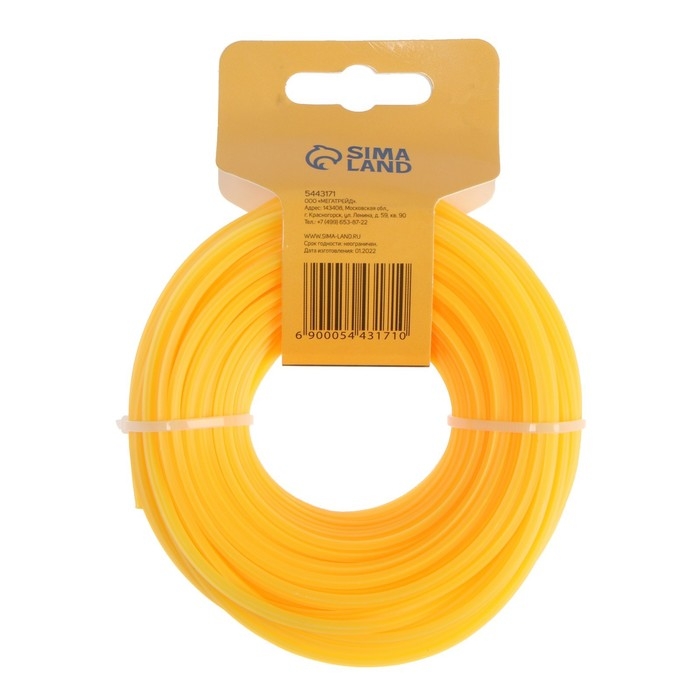 Леска для триммера ТУНДРА, сечение звезда, d=3.5 мм, 15 м Леска для триммера ТУНДРА, сечение звезда, d=3.5 мм, 15 м