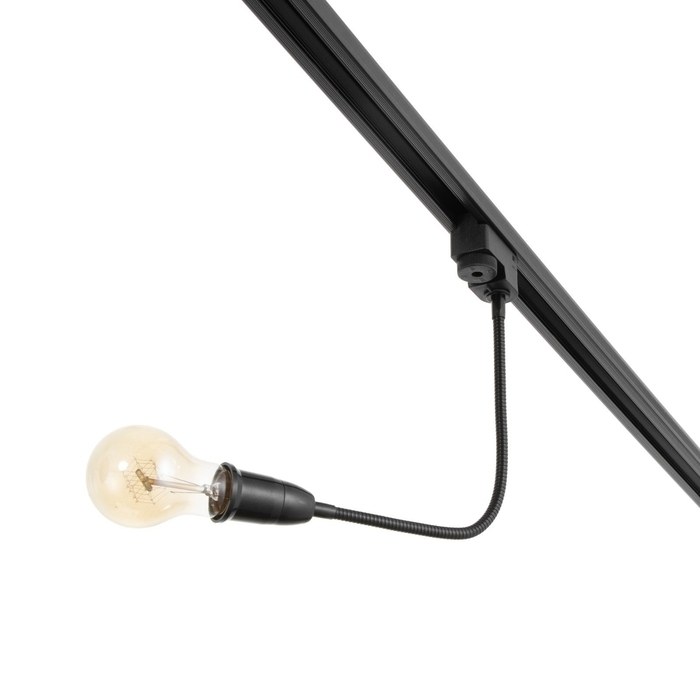 Светильник трековый "Снейк" Е27 40Вт черный 3,5х3,5х40см