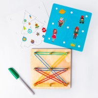 Геоборд + карточки &laquo;Пиши-стирай&raquo;, Весёлого Нового года