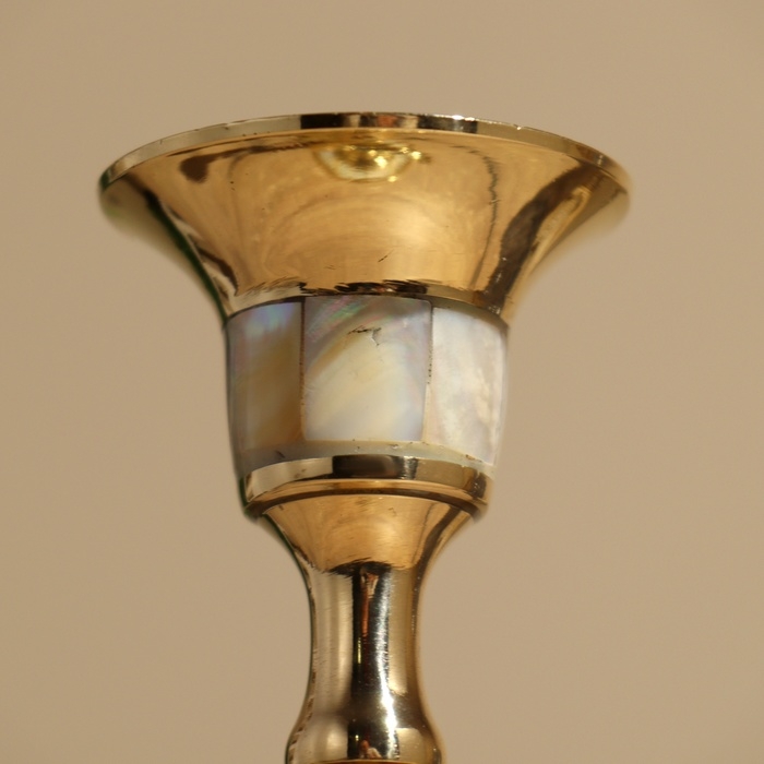 Подсвечник Подсвечник "Пернатый" 19 см, латунь