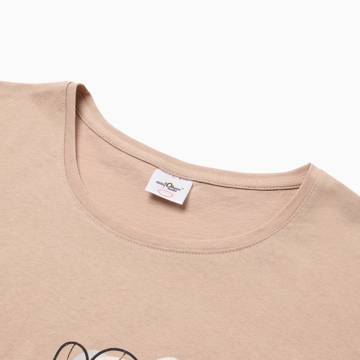 Футболка женская, цвет бежевый, р-р 52 Футболка женская, цвет бежевый, р-р 52