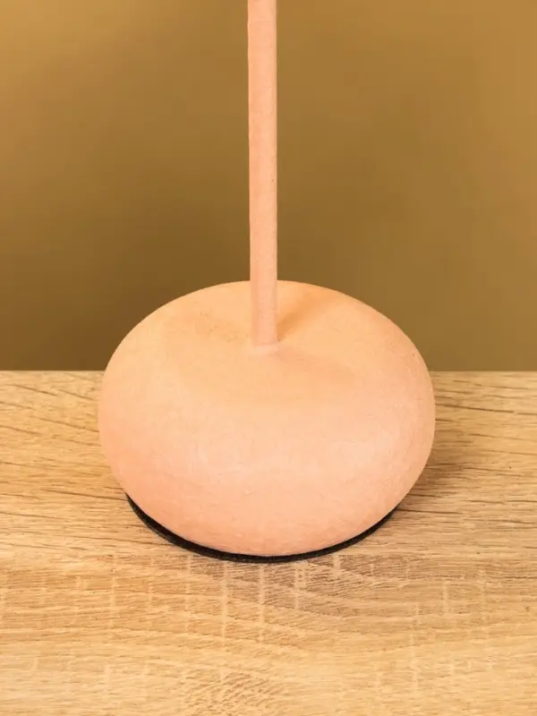 Подсвечник на 1 свечу текстурный "Пудровый" 8х8х25,5 см