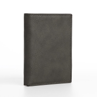 Портмоне мужское без застёжки, 3 в 1, отдел автодокументов, паспорта, карт, купюр, цвет серый Портмоне мужское без застёжки, 3 в 1, отдел автодокументов, паспорта, карт, купюр, цвет серый