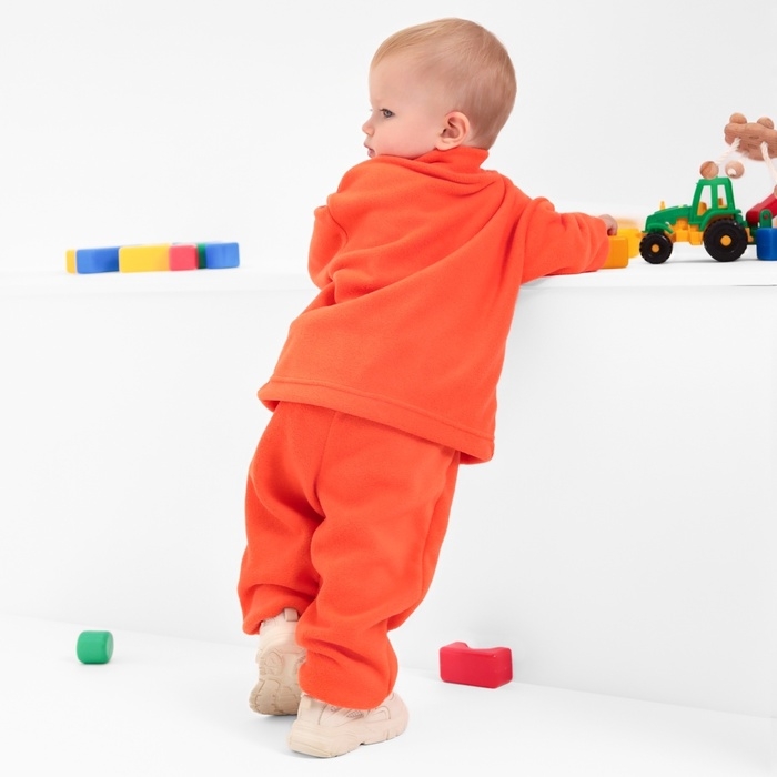 Костюм флисовый детский (джемпер и брюки) MINAKU цвет оранжевый, рост 92-98 см Костюм флисовый детский (джемпер и брюки) MINAKU цвет оранжевый, рост 92-98 см