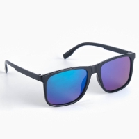 Очки солнцезащитные OneSun,  uv 400, 14.7 х 14.7 х 4.9 см, линза 4.3 х 5.3 см, синие