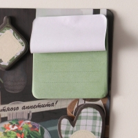 Магнит с блоком для записей и стикерами "Приятного аппетита!" 10х12 см