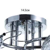 Люстра "Эрион" 5хЕ27 40Вт хром 56х56х22 см BayerLux