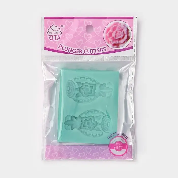 Молд для заливки &laquo;Гавайский ананас&raquo;, силикон, 7.5&times;6 см, зелёная