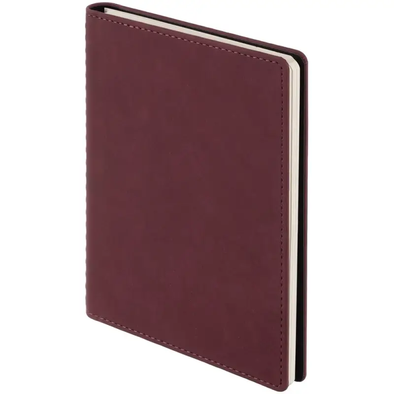 Ежедневник Spring Urban на заказ, недатированный, бордовый