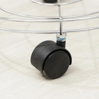 Подставка для цветов на колёсиках Доляна, 32&times;32&times;10 см, цвет хром