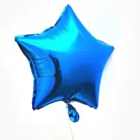 Воздушные шары фольгированные 18" "Звезда" цвет синий, набор 5 штук