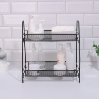 Органайзер для хранения косметических средств/принадлежностей, двухуровневый, 31 &times; 32 &times; 17 см, цвет чёрный