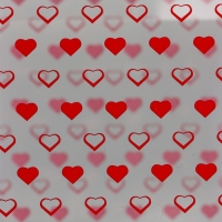 Складная коробка из PVC "Сердечки", 11 x 11 x 11 см 5шт