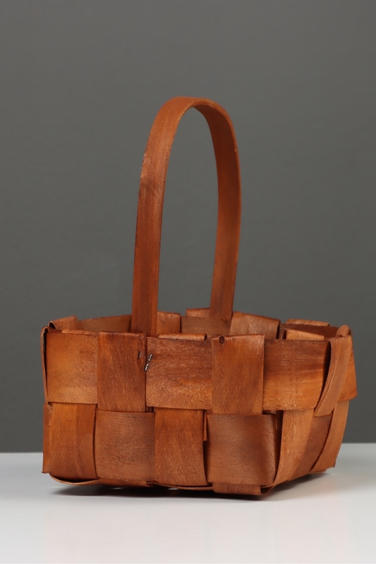 Корзина плетёная, 23×16×8 см, ручка h=12 см, ива, натуральный цвет Корзина плетёная, 23×16×8 см, ручка h=12 см, ива, натуральный цвет