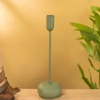 Подсвечник на 1 свечу текстурный "Болотный" 8х8х25,5 см