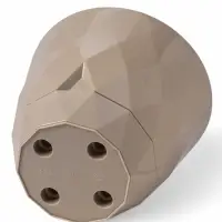 Горшок для цветов "Laurel" D-17,5 см, 2,3 л с поддоном, бежевый