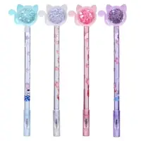 Ручка - прикол Calligrata &laquo;Блеск киска&raquo; гелевая, МИКС (штрихкод на штуке)