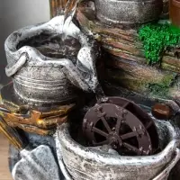 Фонтан "Ведерки под деревом" 32х15х13 см (с подсветкой)