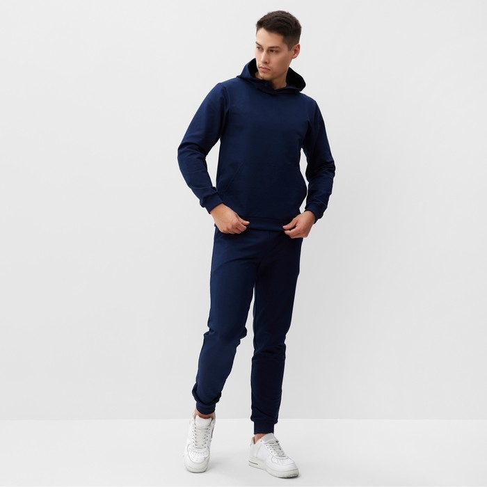 Толстовка мужская, цвет тёмно-синий, размер 52 Толстовка мужская, цвет тёмно-синий, размер 52