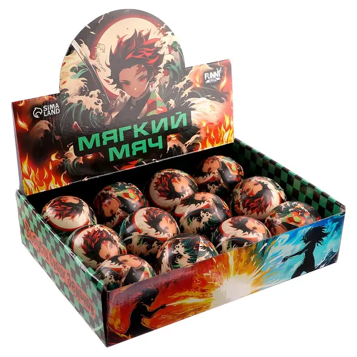 Мяч детский мягкий &laquo;Выпусти своих демонов: Аниме&raquo;, 7.6 см, в шоубоксе