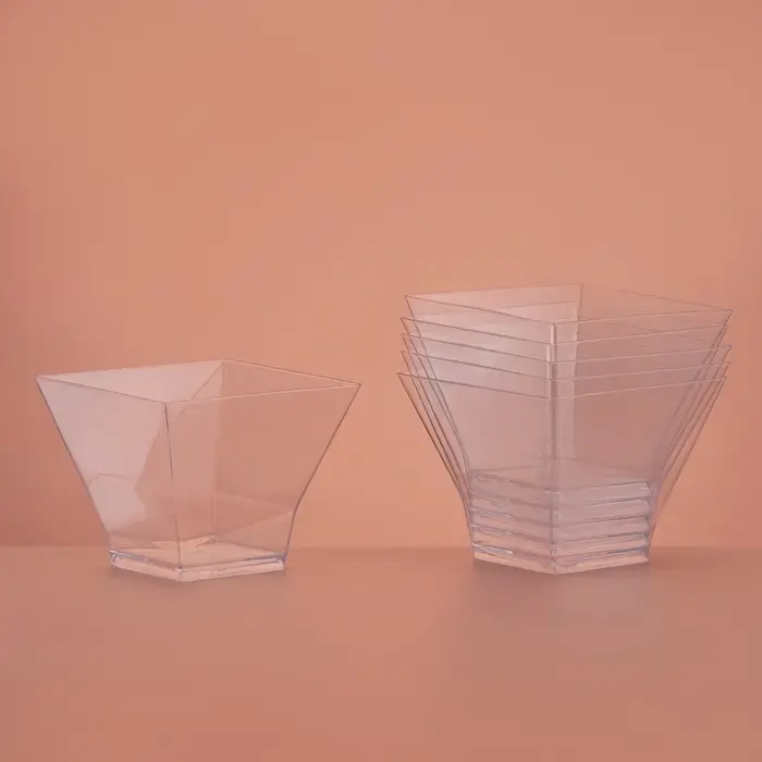 Форма пластиковая одноразовая для фуршета &laquo;Пагода&raquo;, 120 мл, прозрачная