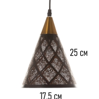 Светильник "Рэдклифф" (Градация) 1х40Вт Е27 черный 18х18х26+100см