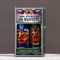 Подарочный набор ЧИСТОЕ СЧАСТЬЕ &laquo;23 февраля: Тому, кто всегда на высоте&raquo;, гель для душа и шампунь для волос, 2&times;100