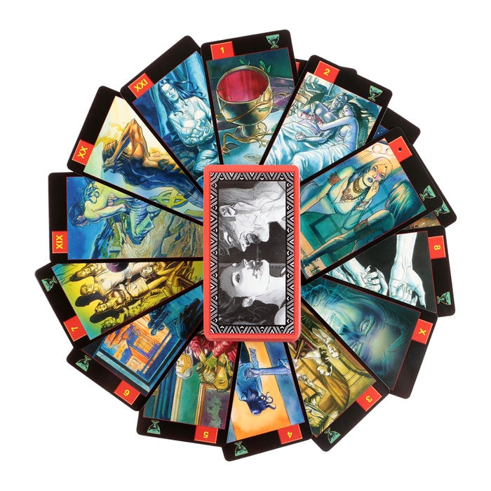 Карты Таро "Готическое Вампиров", 78 л, карта 6.6 х 12 см